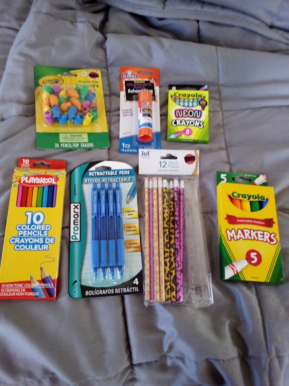 Crayola Neon Crayons & Markers Variety Pack with Yellow/Green Packaging